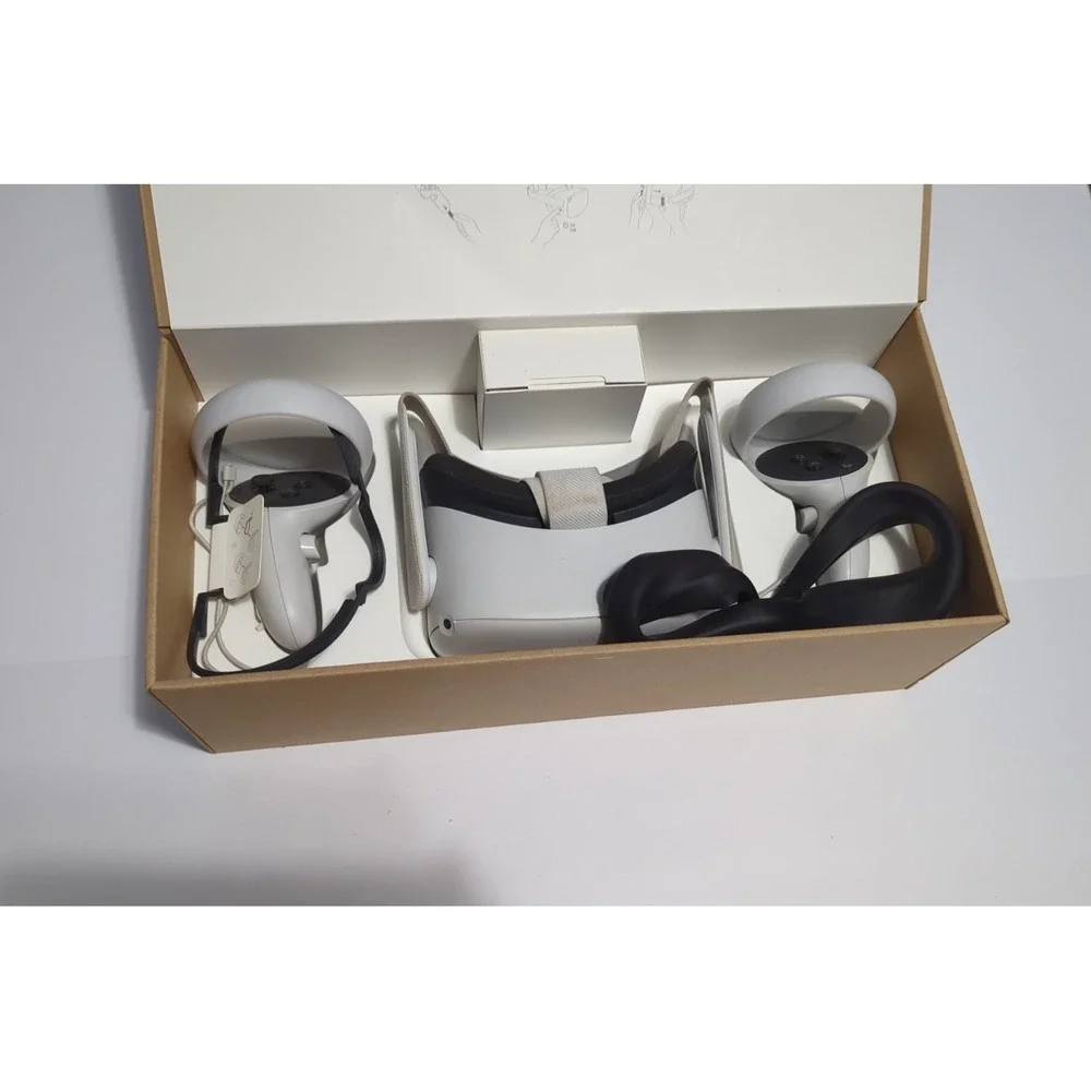 Meta Quest 2 VR Headset 128 GB Controllers Oculus bundle tested standalone VR